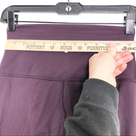 Lululemon High Waist Roll Down Wunder Under Leggings Dark Purple - Picture 14 of 16